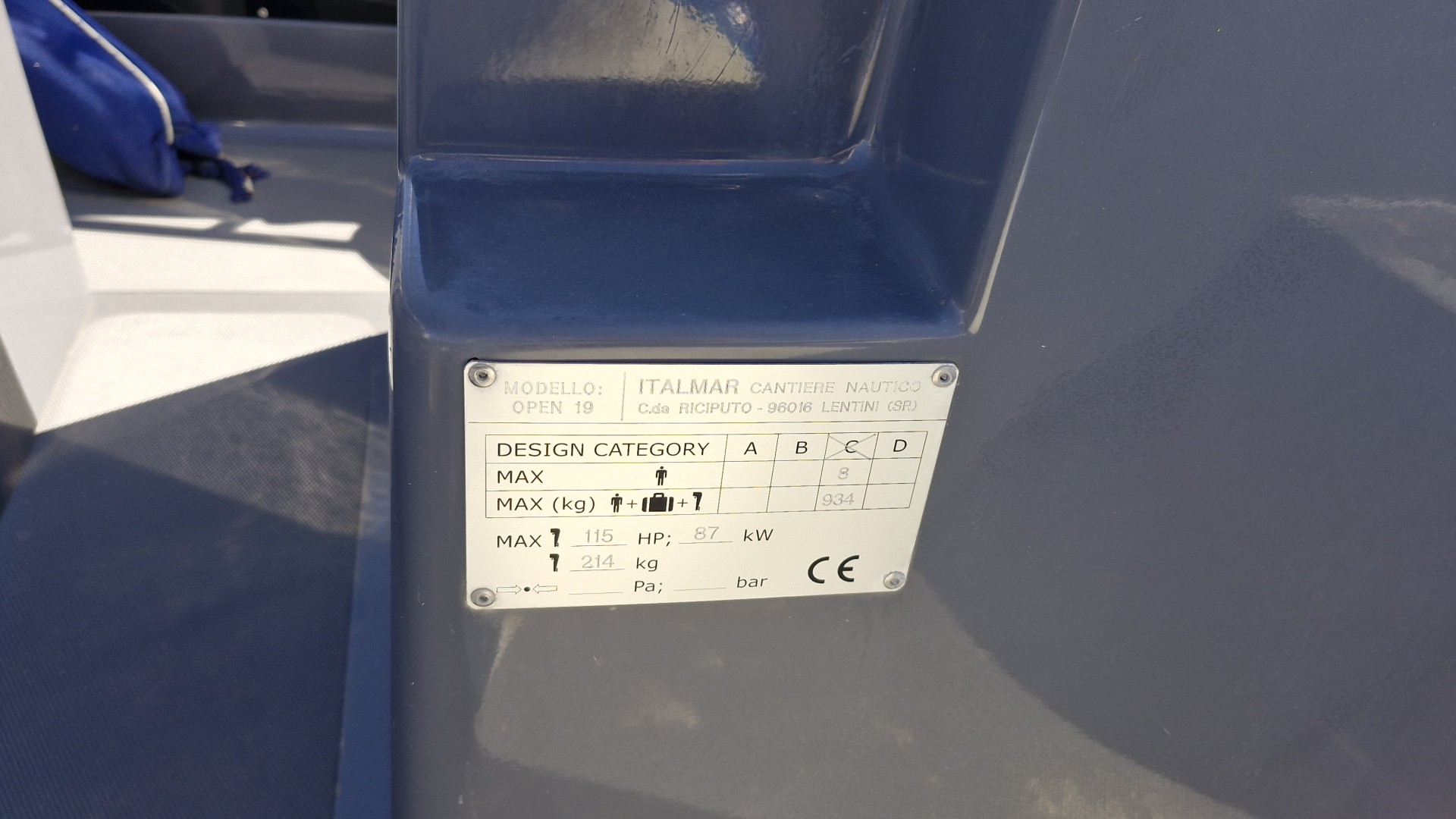 ITALMAR - OPEN 19 à vendre
