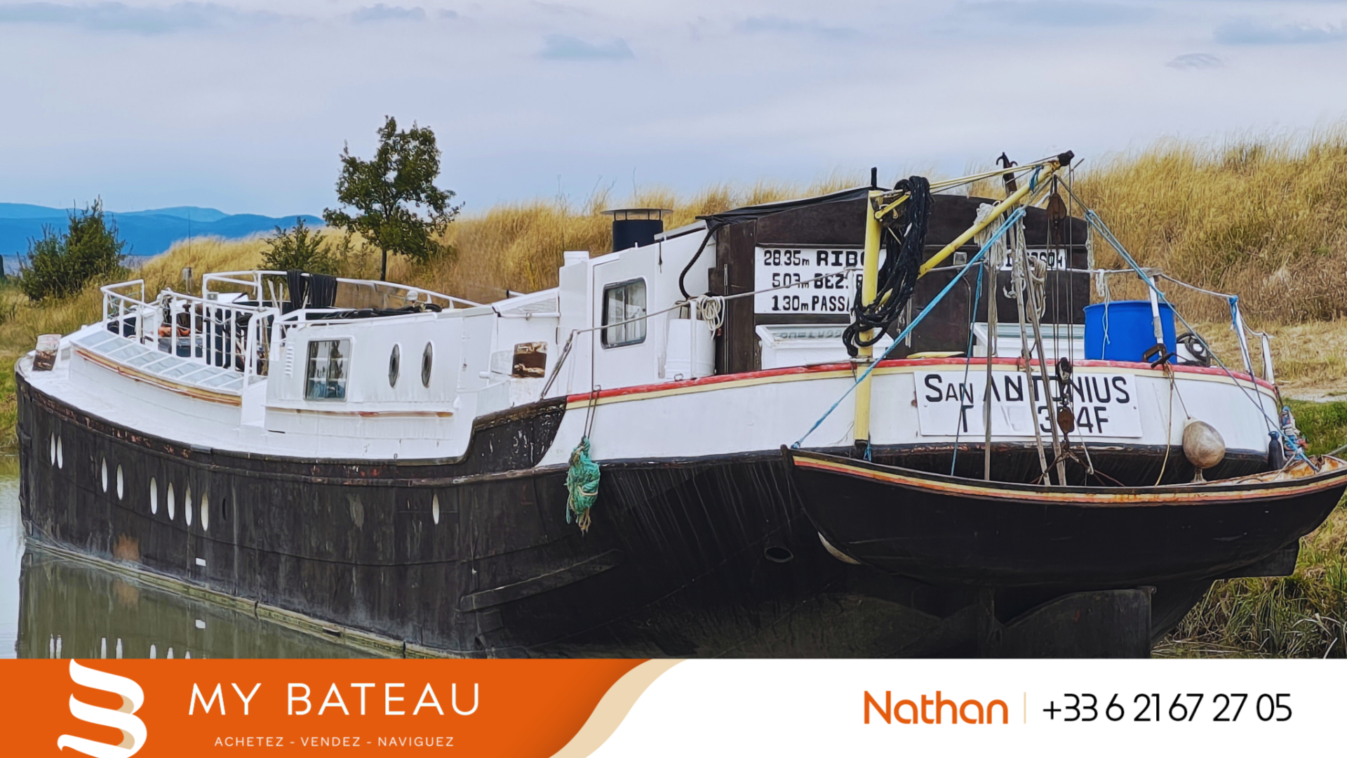 Chantier ALKMAR - Peniche 28 m à vendre