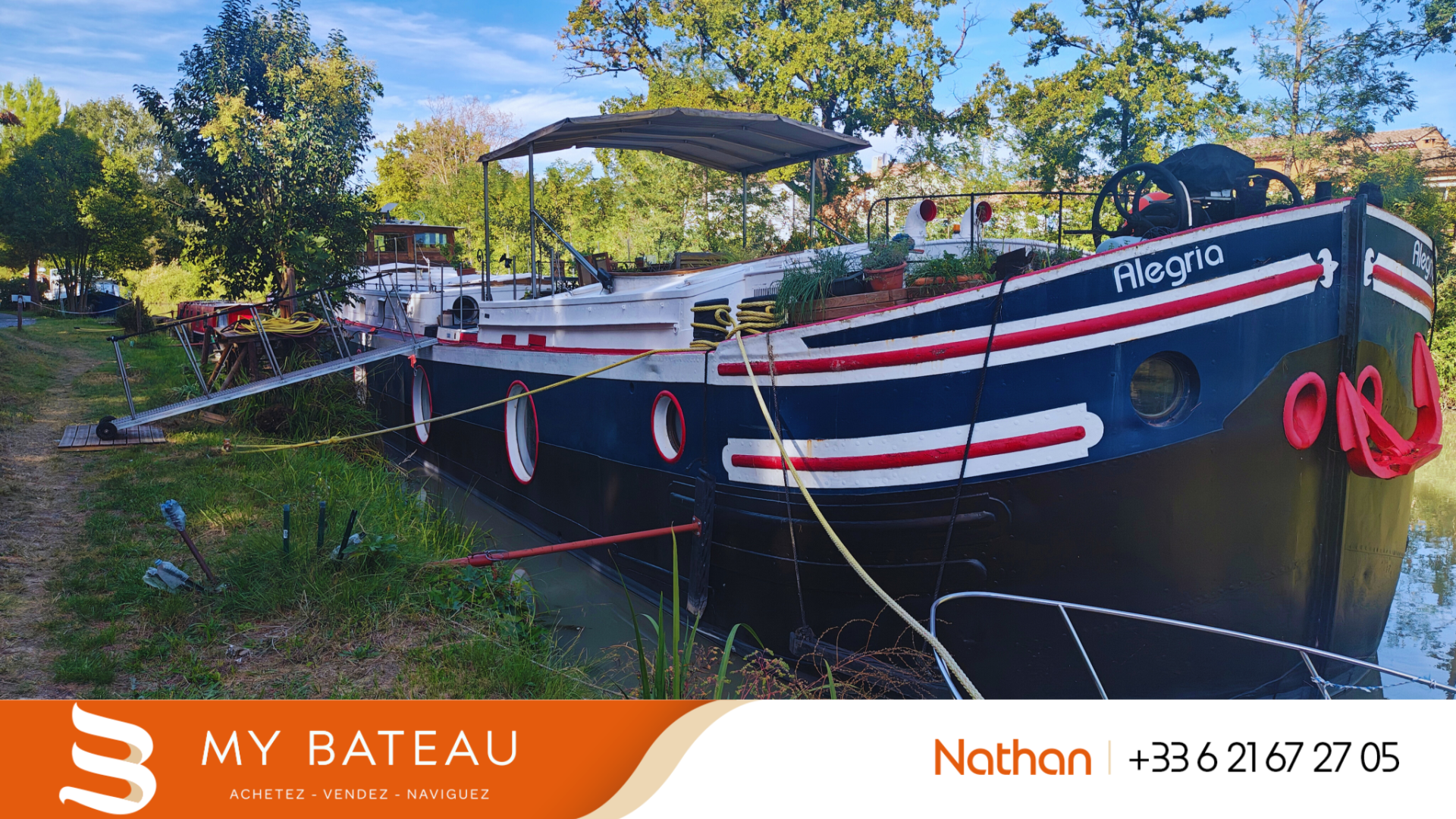 Chantier MICHAUT - Peniche 29.37m à vendre