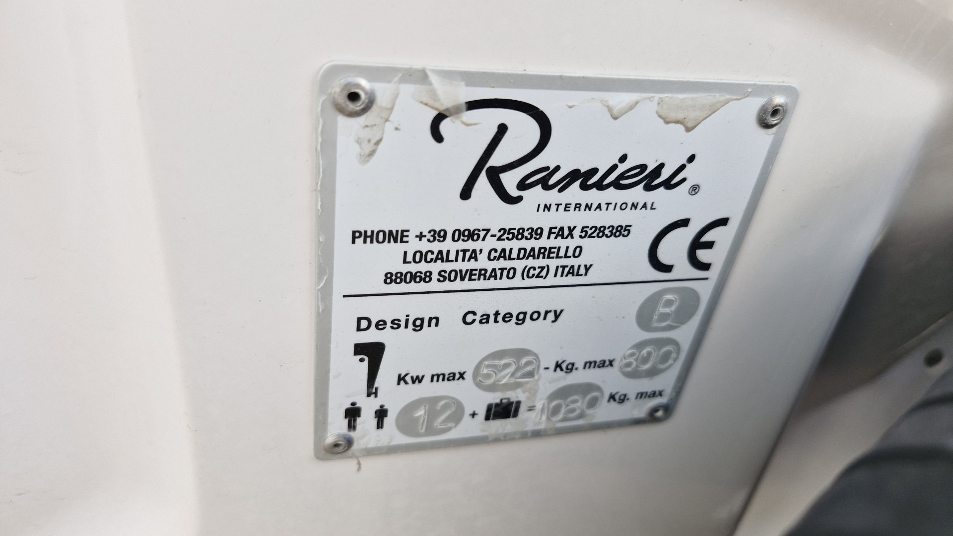 RANIERI - SHADOW 30 T-TOP à vendre