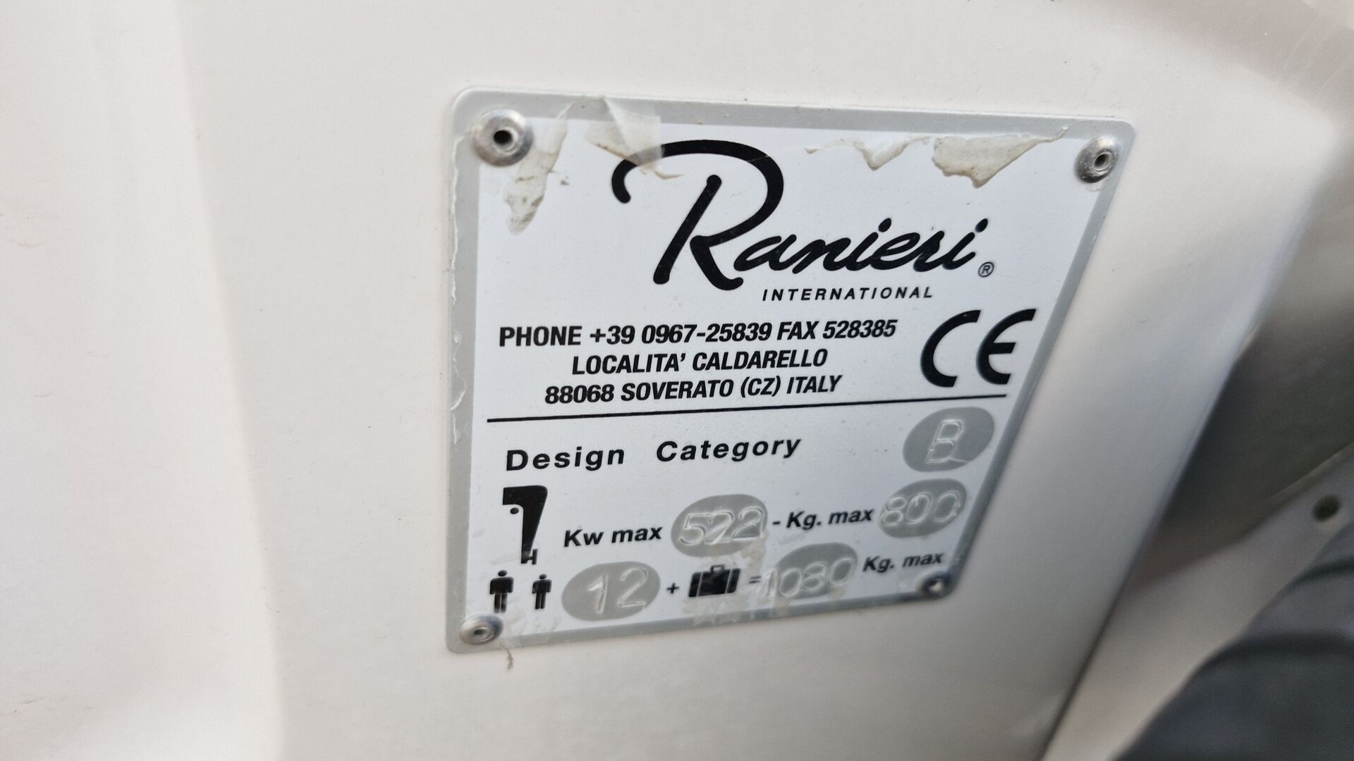 RANIERI - SHADOW 30 T-TOP à vendre